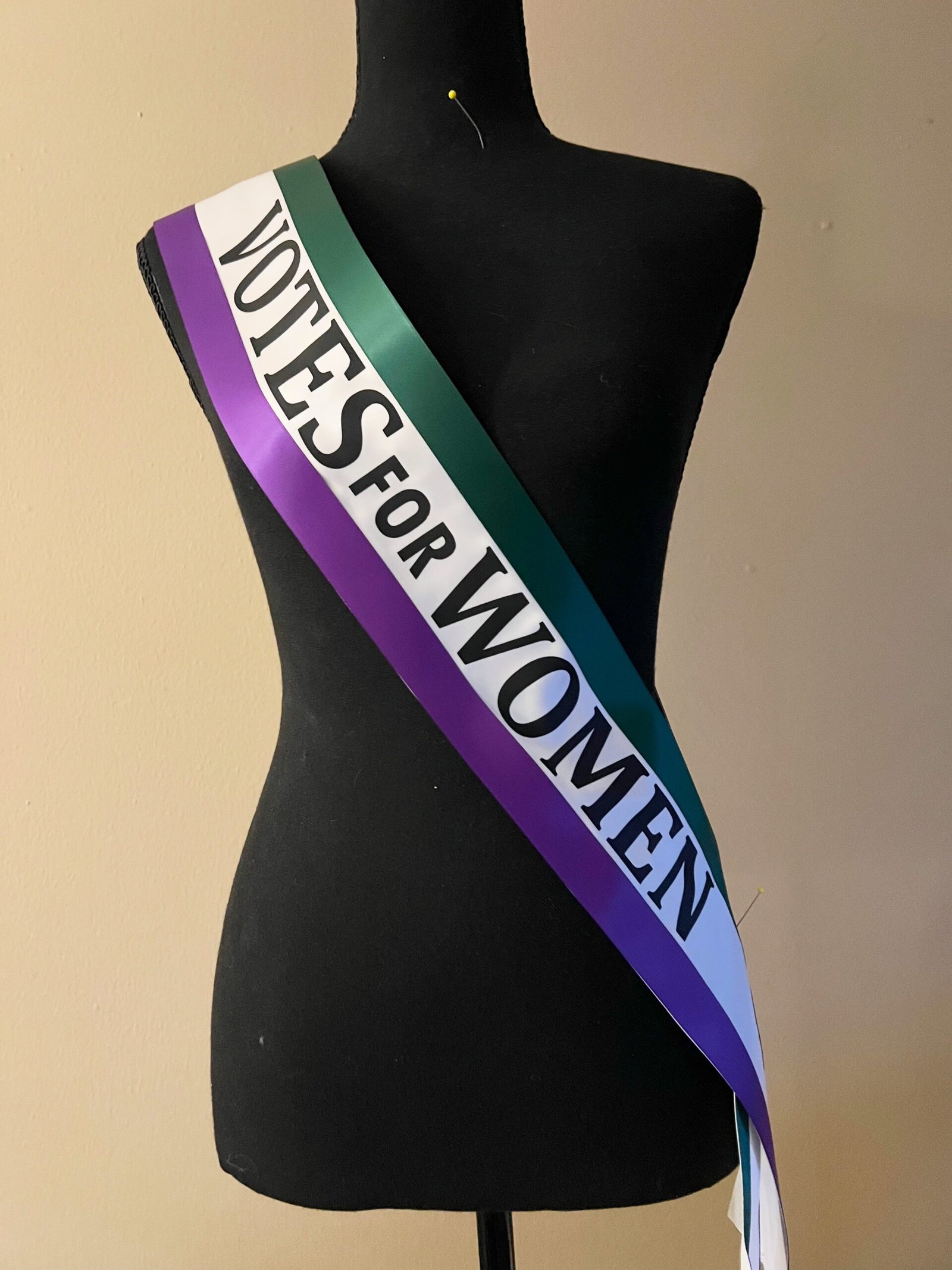 Purple and green votes for women sash