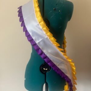 Suffragette Sash - Votes for Women - Purple and Yellow Ribbon