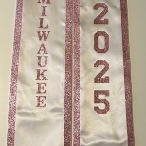 Custom Graduation Stole HTV Glitter | Personalized stole 2026