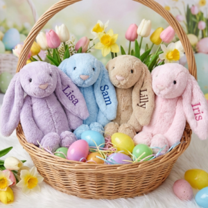 Personalized Embroidered Bunny Plush 🐰 16"