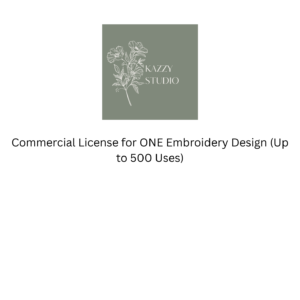 Commercial Embroidery License one design