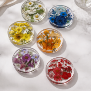 Resin Flower Coaster