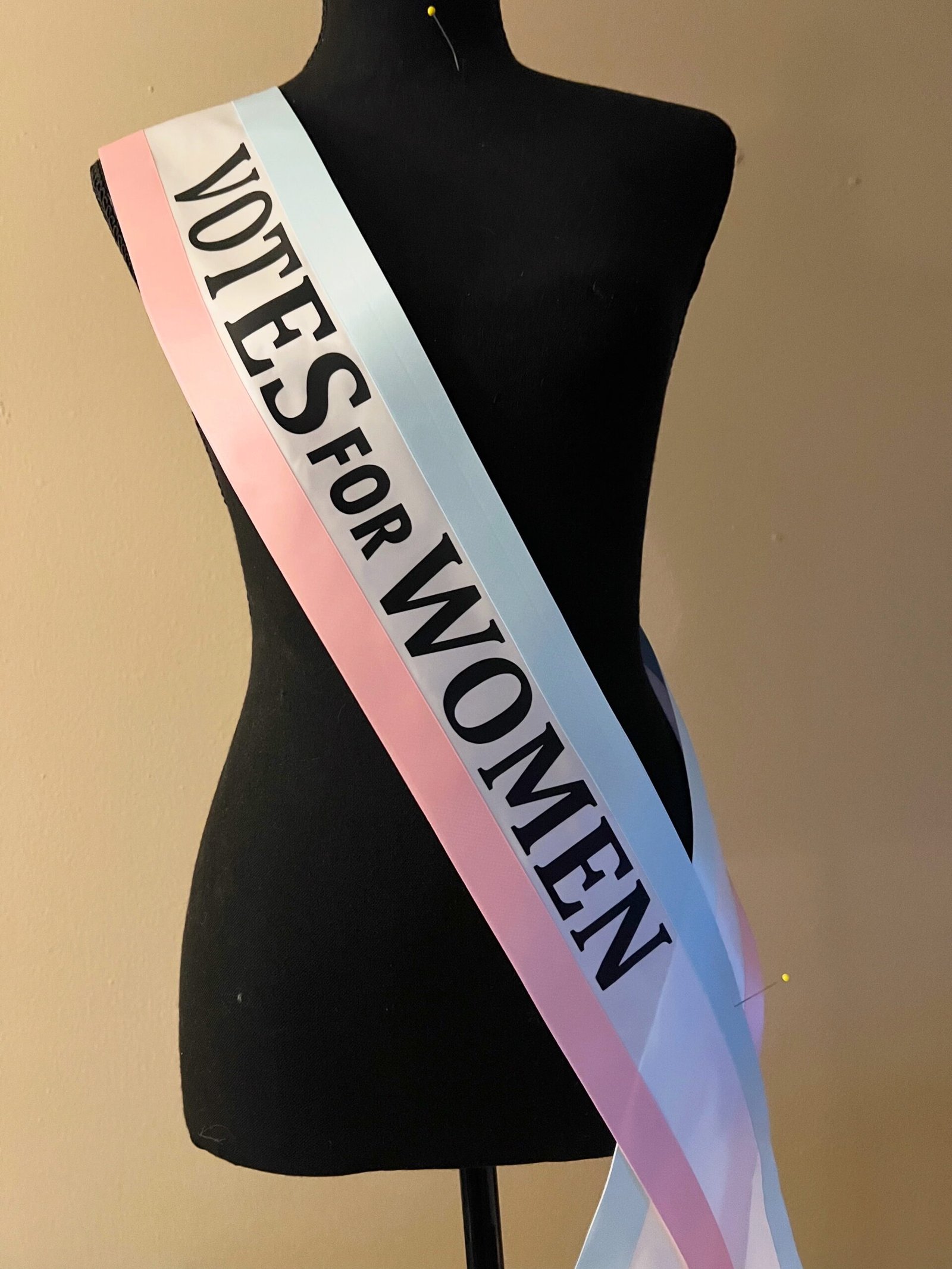 ble and pink votes for women sash
