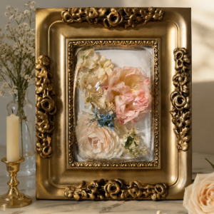 Wedding Bouquet & Memorial Flower Preservation in UV Acrylic Dome Frames