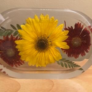 Resin Flower Preservation Pill shaped Dish