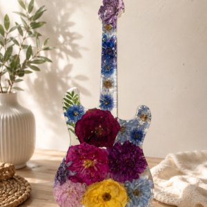 Resin Guitar charcuterie board